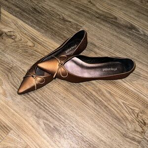 Jeffrey Campbell Brown Flats with Bow